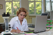 Female researcher