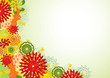 Abstract template with fantastic flowers Abstract template with fantastic flowers