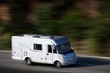 white van on highway
