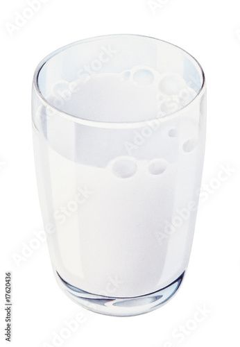 Illustration: Glas Milch Glas Milch