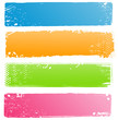 Collection of Grunge Banners in Modern Colors Collection of Grunge Banners in Modern Colors