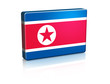 3D North Korean Banner Flag