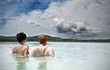 Young Couple Relaxing in Lake