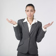 jeune femme business démunie désemparée