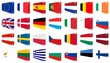 drapeaux de l'union européenne