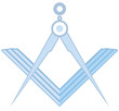Square and Compass Light Blue
