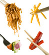 Chopsticks and fork utensils Chopsticks and fork utensils