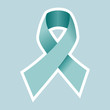 Aids hiv or Cancer symbol in light blue