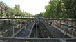 Train Moving on Rails in Paris