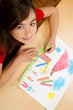 Girl drawing