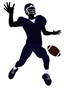 Male Football Player Illustration Silhouette