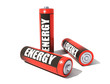 batteries 3d rendering