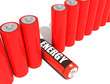 batteries 3d rendering