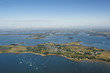 vue aerienne de lîle-d'Arz,  Golfe du Morbihan (56)