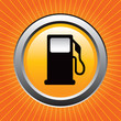 Orange starburst with a gas pump