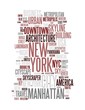 New York - Abstract postcard