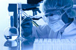 scientist working at the laboratory scientist working at the laboratory