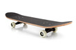 black skate board on a white background
