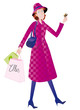 Femme qui fait du shopping