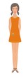 Girl in orange dress