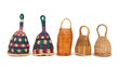 Caxixi shakers in a row