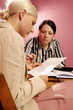 work environment- two women