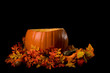 Large Pumpkin Isolated on Black