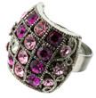 bague métal pierres
