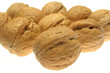 Walnuts isolated on white background