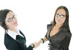 business woman handshake