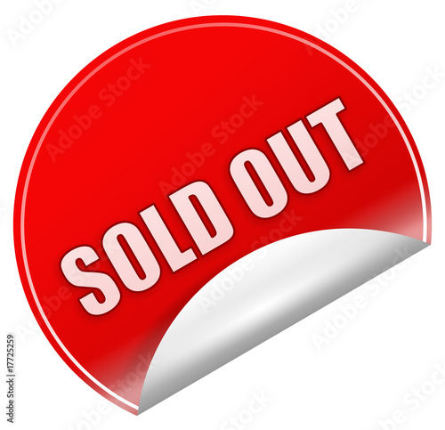 Illustration: Sold out sticker Sold out sticker
