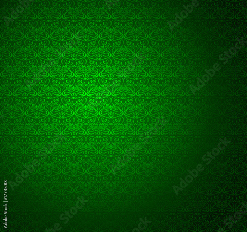 green stripe wallpaper. Green Stripe Seamless Wallpaper. Vector Illustration.