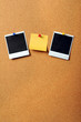 Adhesive Note pad Between Vintage Photographs Adhesive Note pad Between Vintage Photographs
