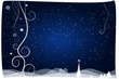 christmas background blue