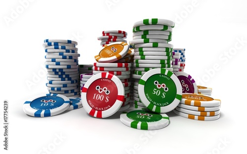 Illustration: jetons de casino jetons de casino