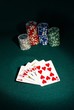 main gagnante à coeur - poker