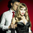 man and woman, in sexual clothes