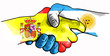handshake argentina spain