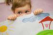 Baby with drawing