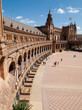Perspectives et courbe sur la place d'Espagne à Séville Perspectives et courbe sur la place d'Espagne à Séville