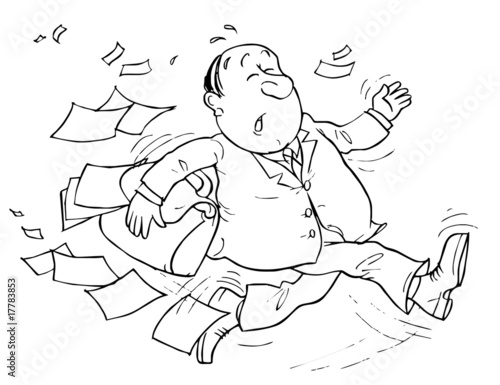 Illustration: Running Clerk Running Clerk