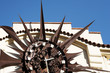 Clock on building in Antibes