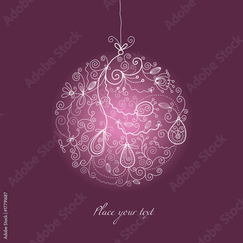 Vektor: Christmas ball ornaments Christmas ball ornaments