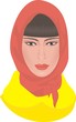 Girl in a headscarf