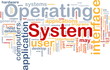 Operating system word cloud