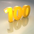 Golden 100 3D Render