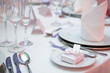 Wedding dinner detail