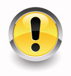 ''Warning'' glossy icon
