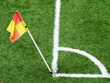 Corner et drapeau de football Corner et drapeau de football