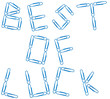 Best of luck blue paper clips
